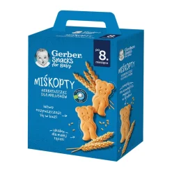Gerber Miśkopty, herbatniczki dla niemowląt i małych dzieci, 8 m+, 180 g