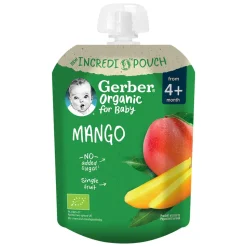 Gerber Organic, Mango, tubka, 4 m+, 80 g