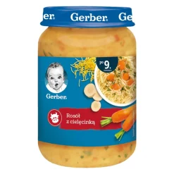 Gerber, rosół z cielęcinką, 9 m+, 190 g
