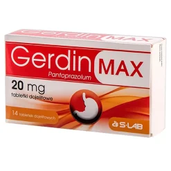 Gerdin Max, 20 mg, tabletki dojelitowe, 14 szt.