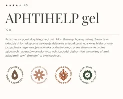 Gorvita Aphtihelp gel, żel do pielęgnacji ust i błon śluzowych jamy ustnej, 10 g