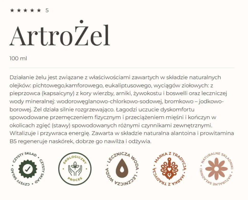 Gorvita, Artrożel, 100 ml