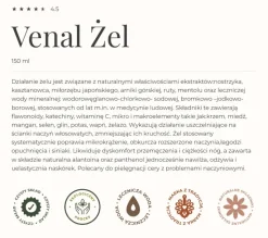 Gorvita Venal, chłodzący żel na zmęczone nogi, 150 ml