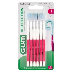 Gum Bi-Direction, szczoteczka międzyzębowa, 1,2 mm stożek, 6 szt.
