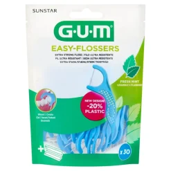 Gum Easy Flossers, nici dentystyczne na uchwycie, 30 szt.
