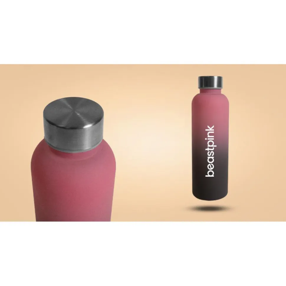 GymBeam BeastPink, butelka Thirst Trap Gradient 500 ml, 1 szt.
