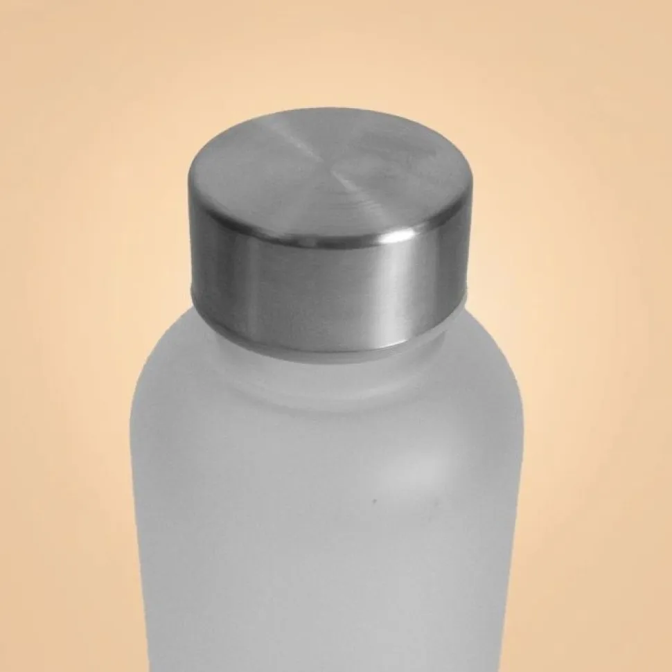 GymBeam BeastPink, butelka Thirst Trap White 500 ml, 1 szt.