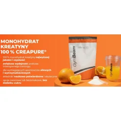 GymBeam Monohydrat kreatyny, proszek, mango-marakuja, 500 g