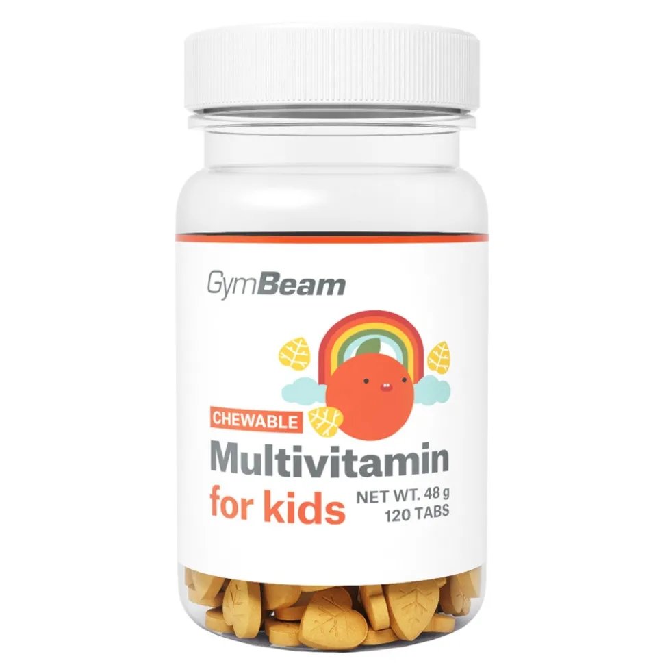 GymBeam Multiwitamina do ssania dla dzieci, tabletki, 120 szt.