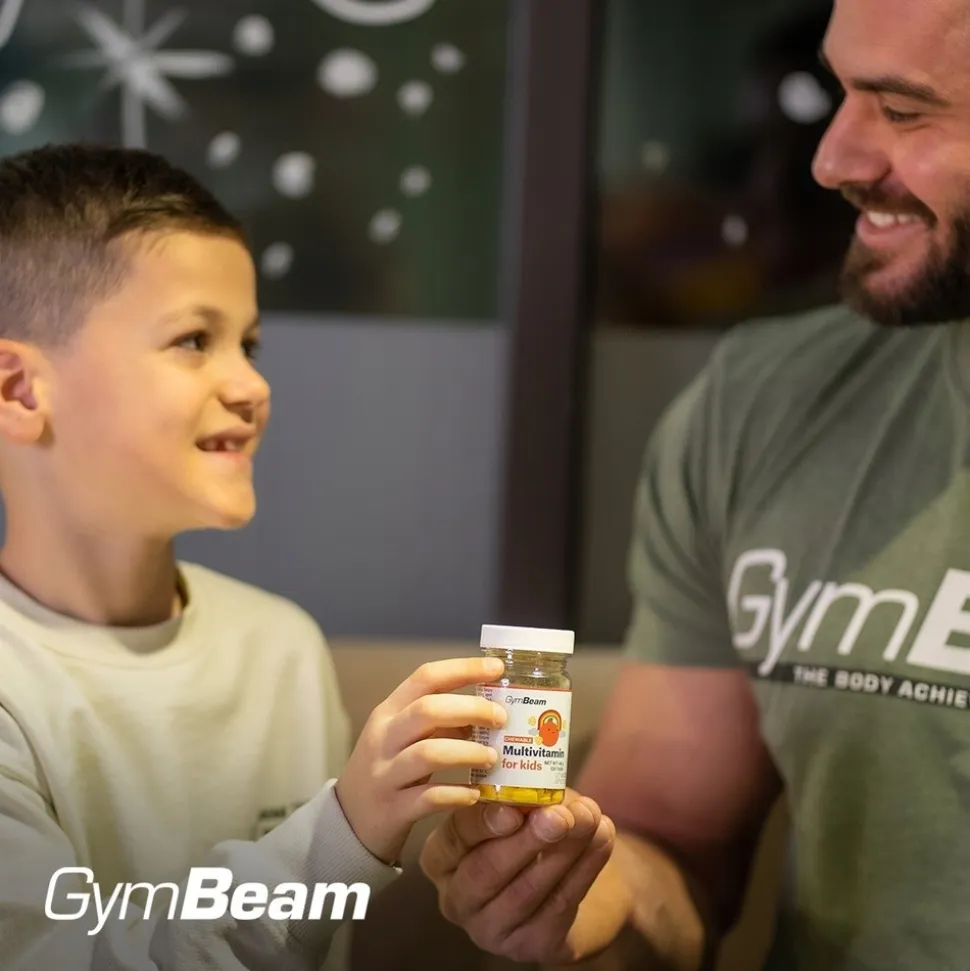 GymBeam Multiwitamina do ssania dla dzieci, tabletki, 120 szt.