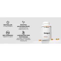 GymBeam Omega 3, kapsułki, 240 szt.