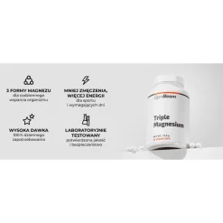 GymBeam Triple Magnesium, kapsułki, 90 szt.