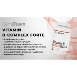 GymBeam Witamina B-Complex Forte, tabletki, 90 szt.