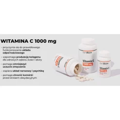 GymBeam Witamina C 1000 mg, tabletki, 180 szt.