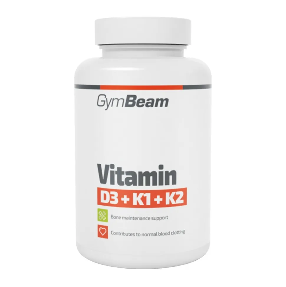 GymBeam Witamina D3+K1+K2, kapsułki, 120 szt.