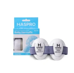 Haspro Baby Earmuffs, nauszniki ochronne dla niemowląt i małych dzieci, niebieskie, 1 szt.