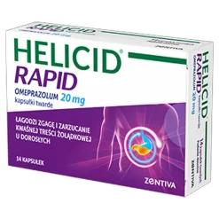 Helicid Rapid, 20 mg, kapsułek twardych, 14 szt.