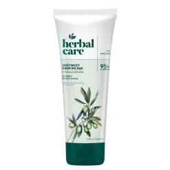 Herbal Care, odżywczy krem do rąk i paznokci, Zielona oliwka, 100 ml