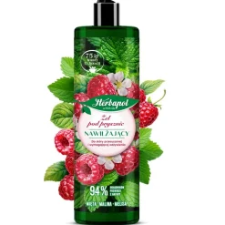 Herbapol, żel pod prysznic, malina - mięta, 400 ml
