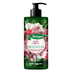 Herbapol, pielęgnacyjne mydło w płynie, rozmaryn - wiśnia - wit.C, 390 ml