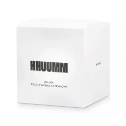 Hhuumm, świeca sojowa malina, piżmo, skórka cytrynowa, 120 ml