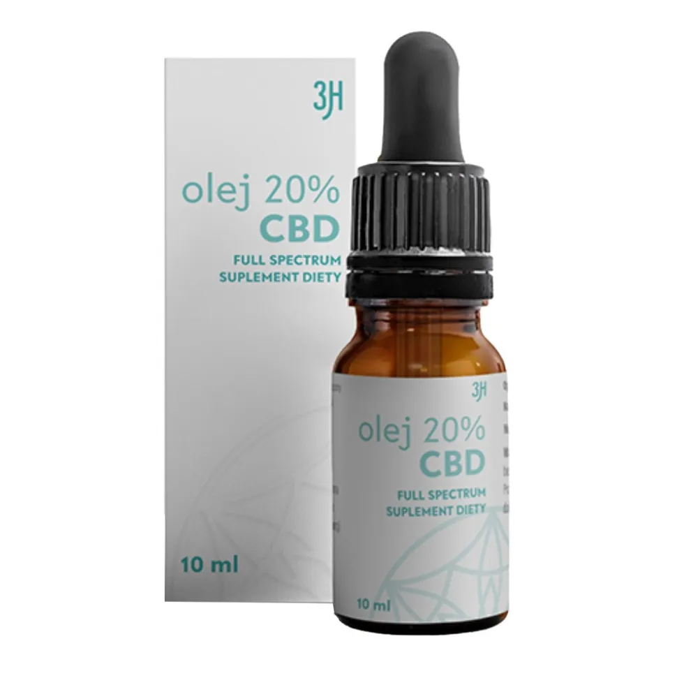 3H olej 20% CBD, olej, 10 ml