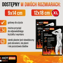 Hot Plast Forte, plaster rozgrzewający, 9 x 14 cm, 1 szt.