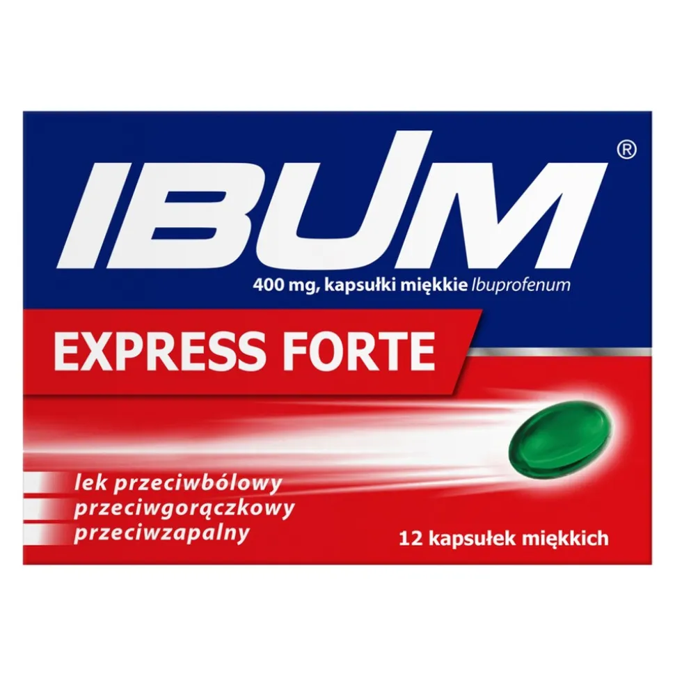 Ibum Express Forte, 400 mg, kapsułki miękkie, 12 szt.