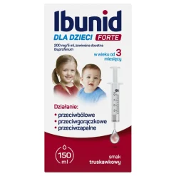 Ibunid dla dzieci Forte, 200 mg/5ml, zawiesina doustna, 150 ml