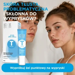 Idee Derm, żel punktowy na wypryski, 15 ml