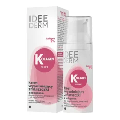 Idee Derm, Kolagen Filler, krem wypełniający zmarszczki z kolagenem 5%, 50 ml