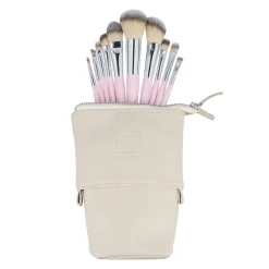 Ilu Basic Zestaw 10 pędzli do makijażu + etui, różowy