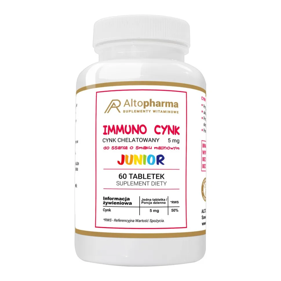 Immuno Cynk Junior, tabletki do ssania, 60 szt.