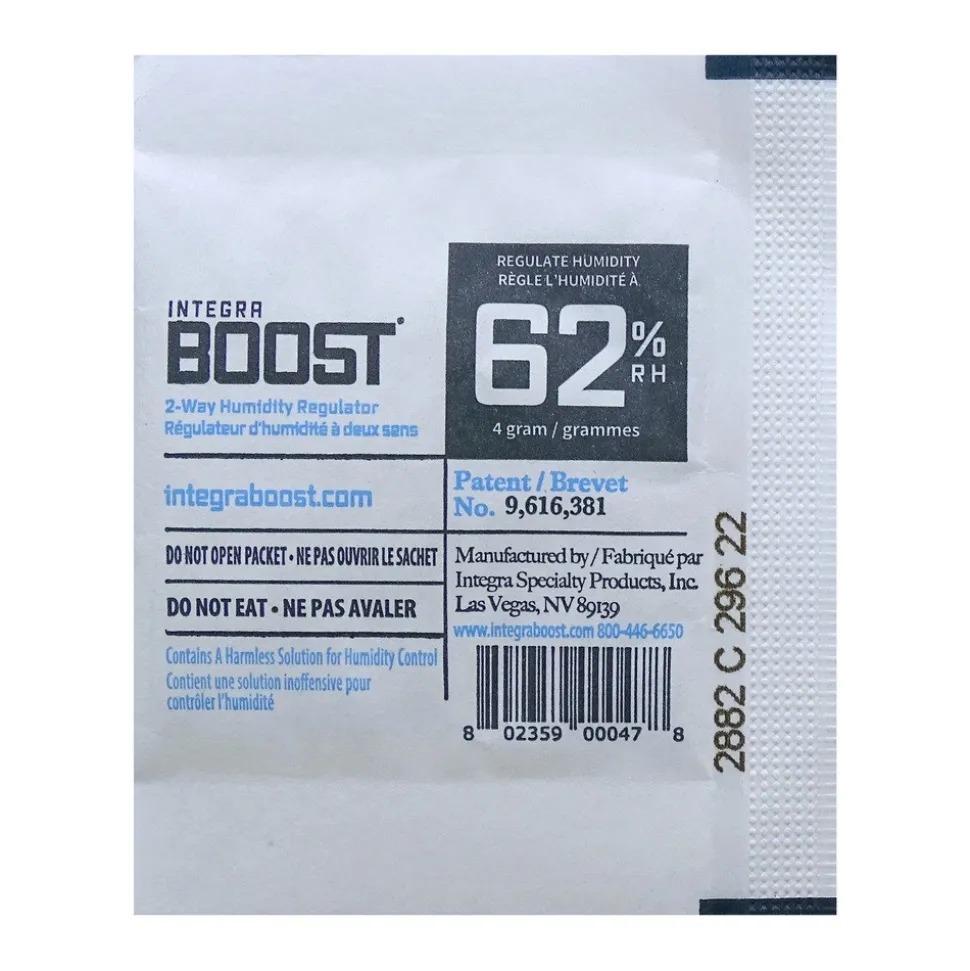 Integra Boost, regulator wilgotności konopi medycznych 62%, 4 g, 1 szt.