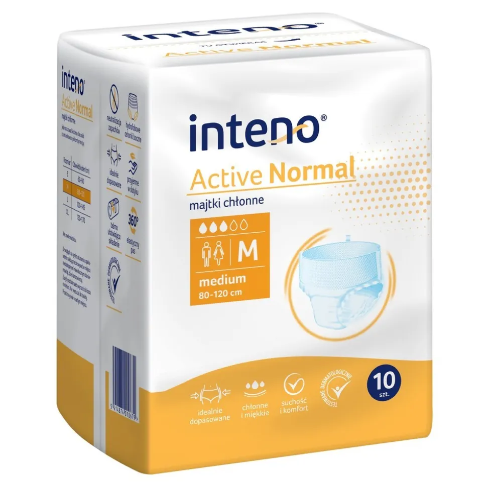 Inteno Active Normal, majtki chłonne, rozmiar M, 10 szt.