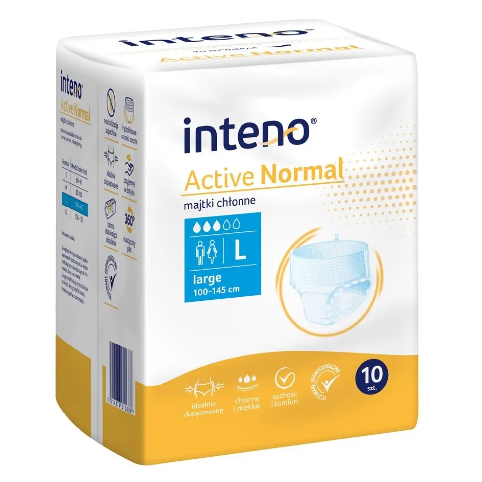 Inteno Active Normal, majtki chłonne, rozmiar L, 10 szt.