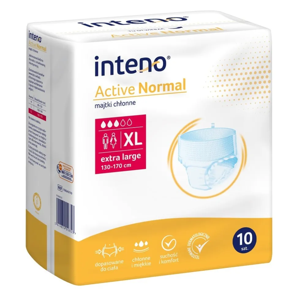 Inteno Active Normal, majtki chłonne, rozmiar XL, 10 szt.