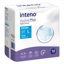 Inteno Active Plus, majtki chłonne, rozmiar L, 10 szt.