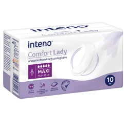 Inteno Comfort Lady, wkładki anatomiczne urologiczne, Maxi, 10 szt.