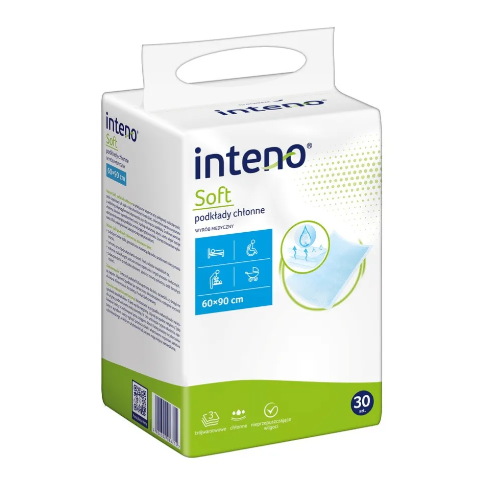 Inteno Soft, podkłady chłonne, 60 cm x 90 cm, 30 szt.