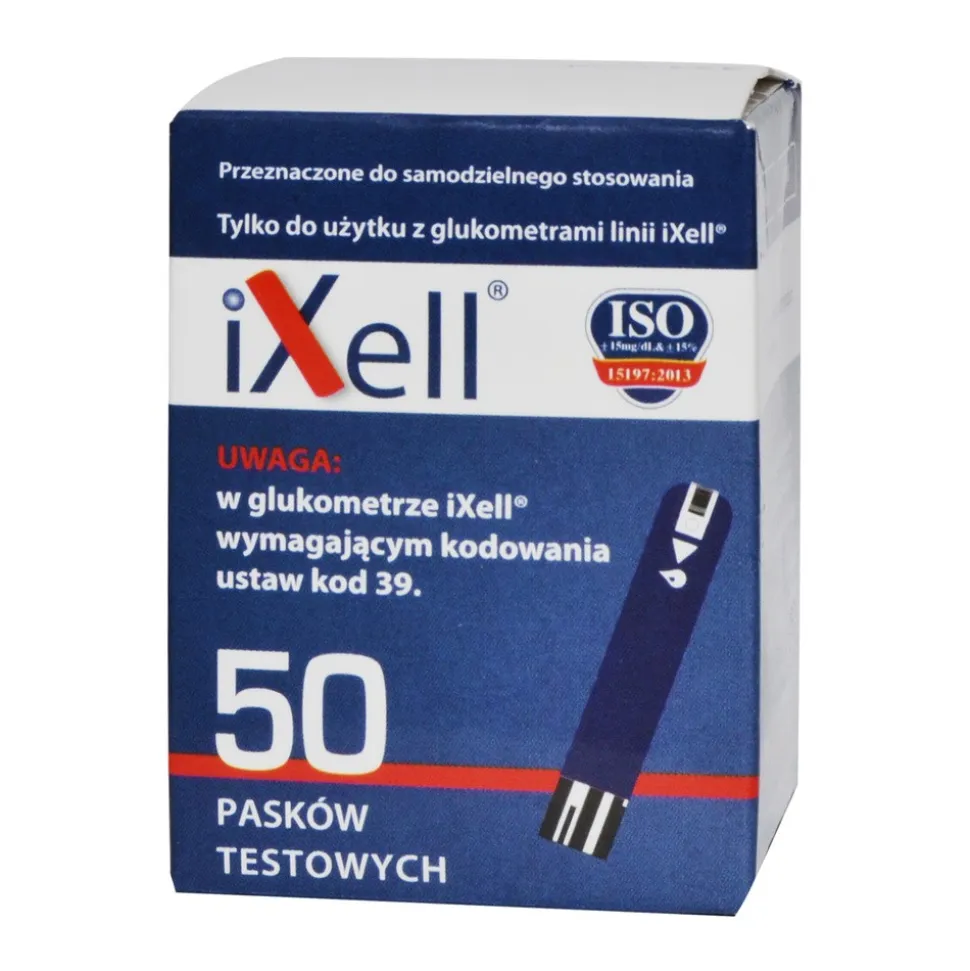 iXell, paski testowe do glukometru, 50 szt.