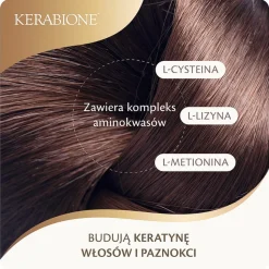 Kerabione, dla włosów, paznokci, skóry, kapsułki, 60 szt.