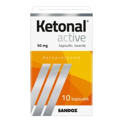 Ketonal Active, 50 mg, kapsułki twarde, 10 szt.