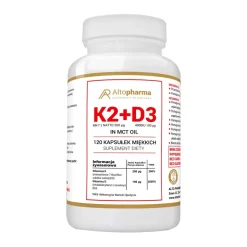 K2 200 mcg + D3 100 mcg 4000 IU, kapsułki miękkie, 120 szt.