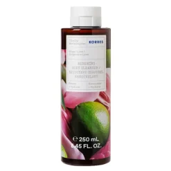 Korres, żel do mycia ciała, zapach imbiru i limonki, 250 ml