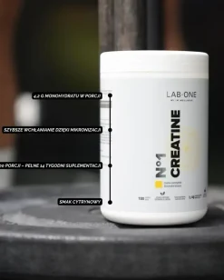 Lab One N°1 Creatine, proszek, smak cytrynowy, 500 g