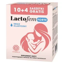 Lactofem Forte, saszetki z proszkiem, smak klasyczny, 14 szt. (10 szt. + gratis 4 szt.)