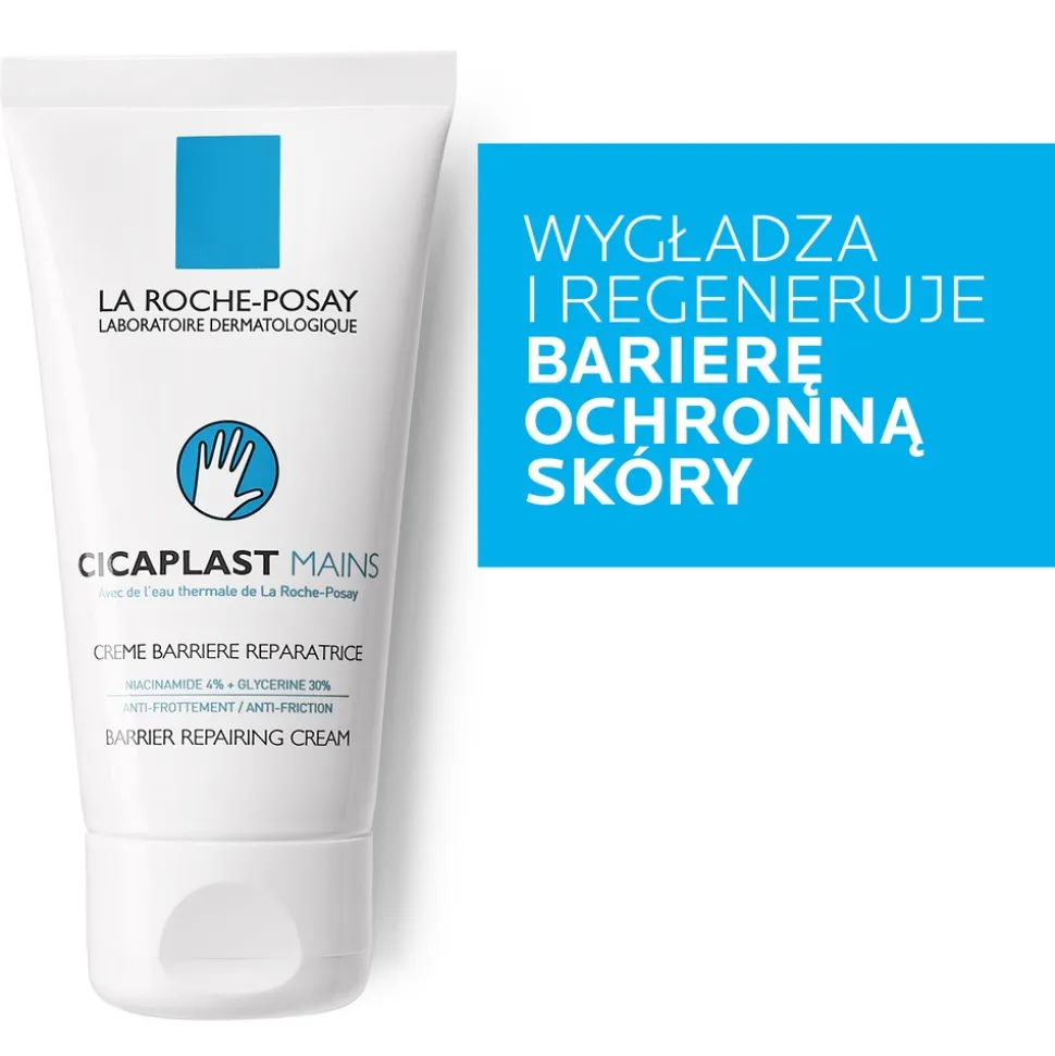 La Roche-Posay Cicaplast Mains, regenerujący krem do rąk, 50 ml