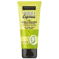 L'Erboristica Double Express 2 in 1, peeling - maska oczyszczająco-wygładzająca, 100 ml