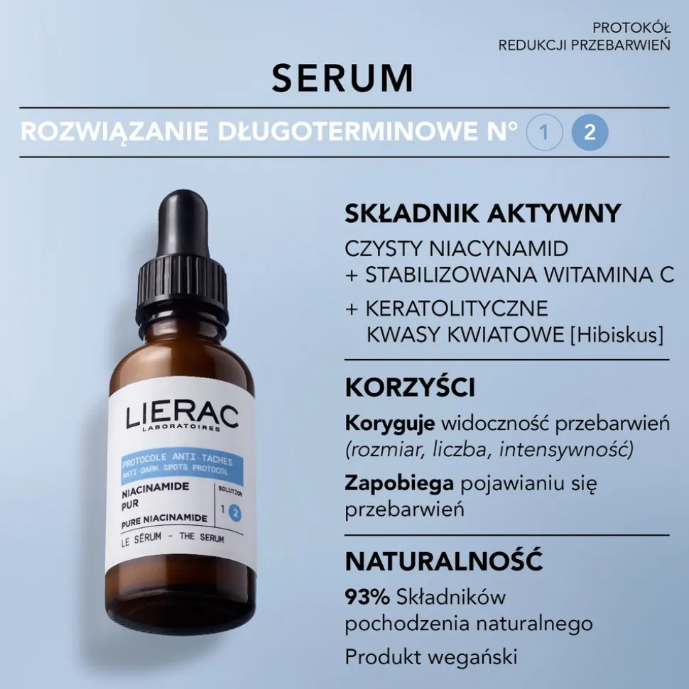 Lierac Protocole, serum redukcja przebarwień, 30 ml